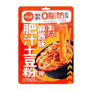 田小花0脂流汁土豆粉麻酱味袋装 TXT 0-Fat Potato Noodle with sesame sauce FL 268g