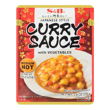 日本咖喱(含蔬菜)-中辣 S&B Curry Sauce With Vegetables Medium Hot 210g