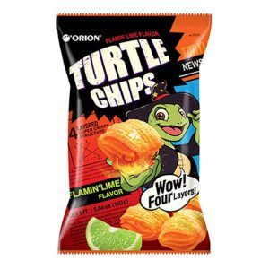 乌龟玉米脆片-香辣青柠味 Orion Turtle Chips – Spicy Flamin’Lime FL 160g
