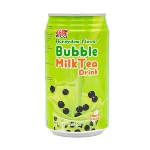 红牌珍珠奶茶-蜜瓜味 Rico Bubble Milk Tea – Honeydew FL 340ml